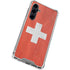 Switzerland Flag Distressed Galaxy S23 FE Clear Case